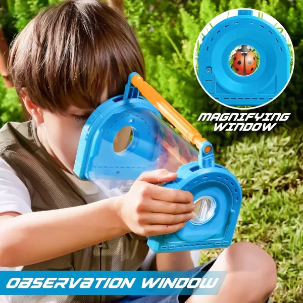 Bug Catcher Kit for Kids  Light Up Critter Habitat Box for IndoorOutdoor Insect Collecting  Includes Bug Tong Tweezer Activity Booklet and Pipette  Gift for Boys and Girls