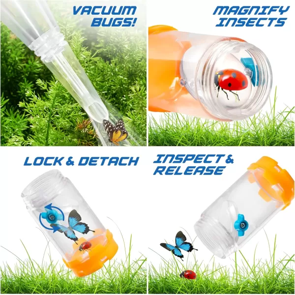 Bug Vacuum for KidsCritter Catching Kit Includes Insect Casing with Magnification Bug Catcher Toy IndoorOutdoor Insect Collecting for BoysGirls Ages 3 to 12