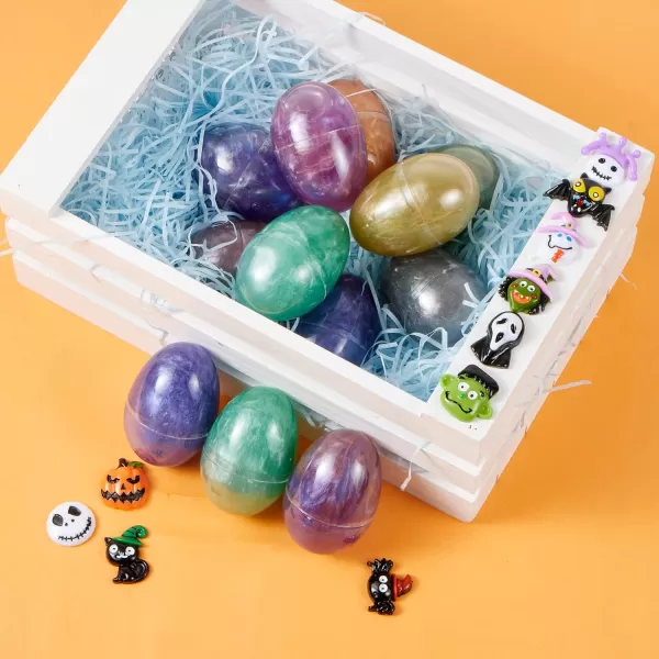 JOYIN 12 Pieces Slime Toys Slime Eggs with Stress Relief Toys for Halloween Party Favors Squishy Toy Squeeze Toys Kids Playing Toys While You are Working from Home