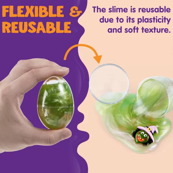 JOYIN 12 Pieces Slime Toys Slime Eggs with Stress Relief Toys for Halloween Party Favors Squishy Toy Squeeze Toys Kids Playing Toys While You are Working from Home