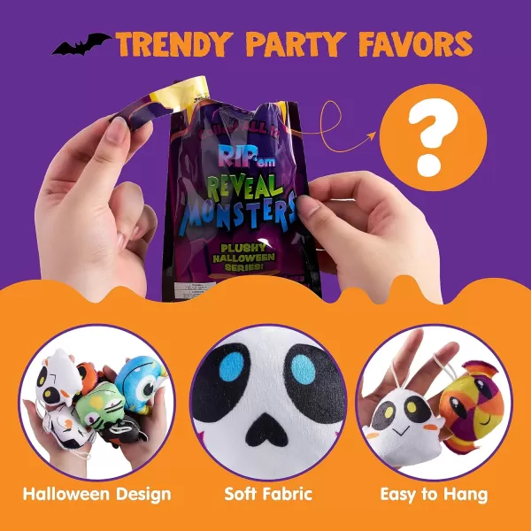 JOYIN 12 pcs Halloween Mini Plush Toy in Blind Bags Halloween Mystery Toy Surprise Bag Plush Toy Assortments for Kids Halloween Party Favors Trick or Treat Gift Exchange Halloween Goodie Fillers