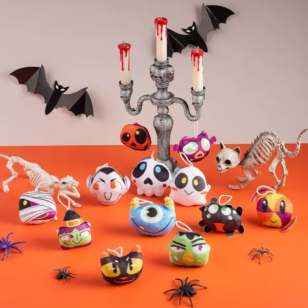 JOYIN 12 pcs Halloween Mini Plush Toy in Blind Bags Halloween Mystery Toy Surprise Bag Plush Toy Assortments for Kids Halloween Party Favors Trick or Treat Gift Exchange Halloween Goodie Fillers