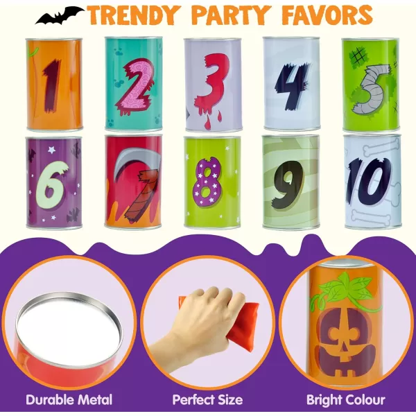 JOYIN 13 Pcs Halloween Carnival Can Bean Bag Toss Games for Kids ampamp Adults Trick or Treat Decoration Home Decor Party Favors Supplies Homeschooling Backyard GameCarnival Games