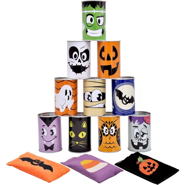JOYIN 13 Pcs Halloween Carnival Can Bean Bag Toss Games for Kids ampamp Adults Trick or Treat Decoration Home Decor Party Favors Supplies Homeschooling Backyard GameToss Game