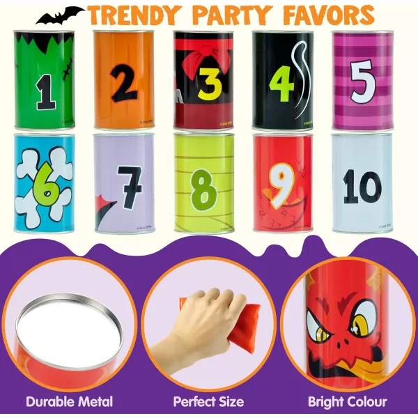 JOYIN 13 Pcs Halloween Carnival Can Bean Bag Toss Games for Kids ampamp Adults Trick or Treat Decoration Home Decor Party Favors Supplies Homeschooling Backyard GameFunny Bean Bag Games