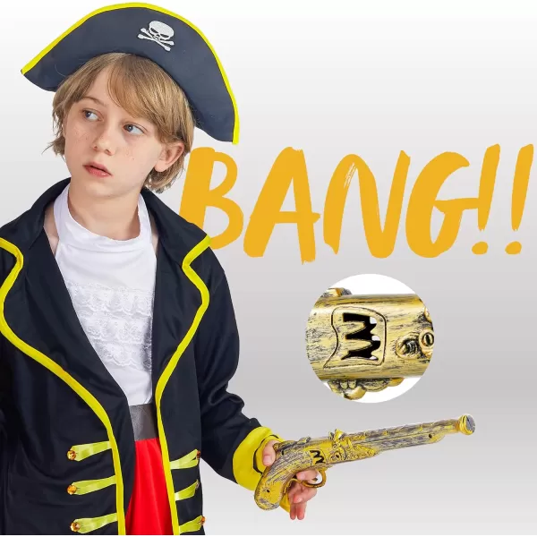 JOYIN 28quot Pirate Sword and 16quot Pirate Pistol Set Halloween Party Costume Accessories