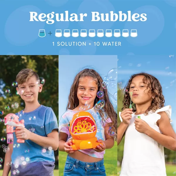 JOYIN 32 oz Bubble Solution Refills Close to 1L 25 Gallon Big Bubble Solution Bubble Concentrated for Easter Bubbles Bubble Machine Bubble Gun Bubble Wands Bubble Mower Bubble Juice RefillsBlue