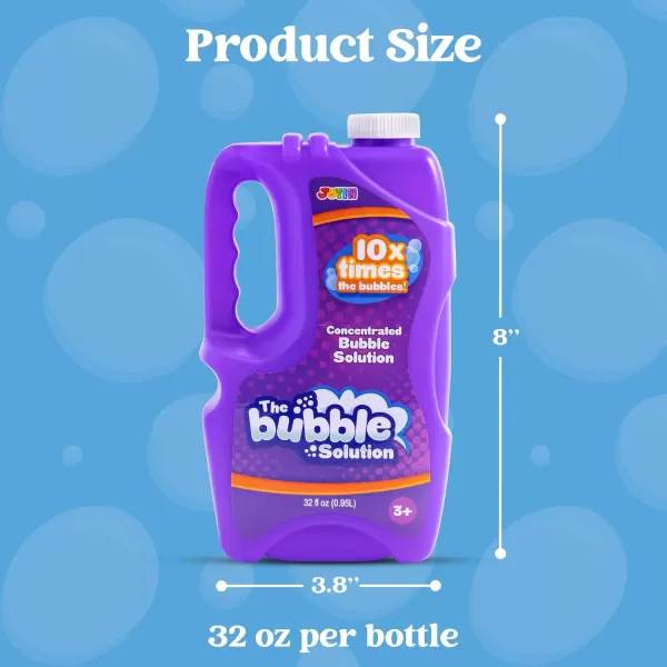 JOYIN 32 oz Bubble Solution Refills Close to 1L 25 Gallon Big Bubble Solution Bubble Concentrated for Easter Bubbles Bubble Machine Bubble Gun Bubble Wands Bubble Mower Bubble Juice RefillsPurple