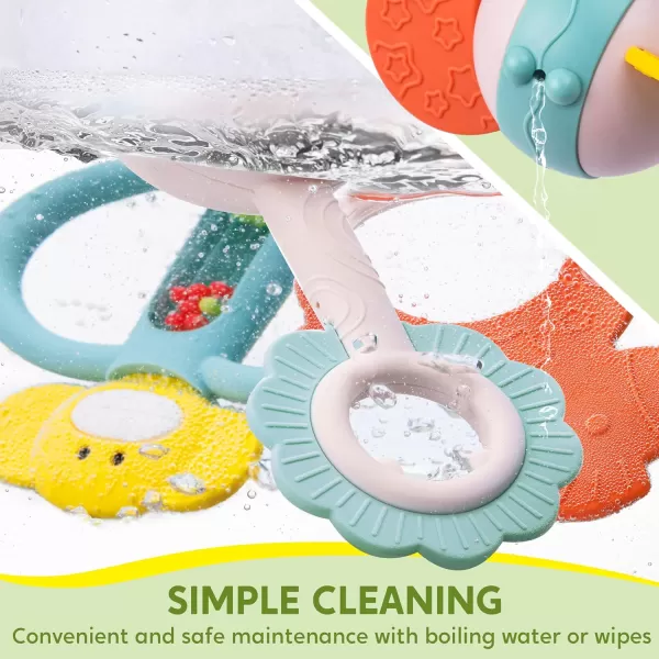 SYNCFUN Baby Toys 06 Months 10 Pack Baby Teething Toys Infant Baby Toys 612 Months Rattles Teethers Toys for Baby 03612 Months Newborn Baby Boy Girl Gifts