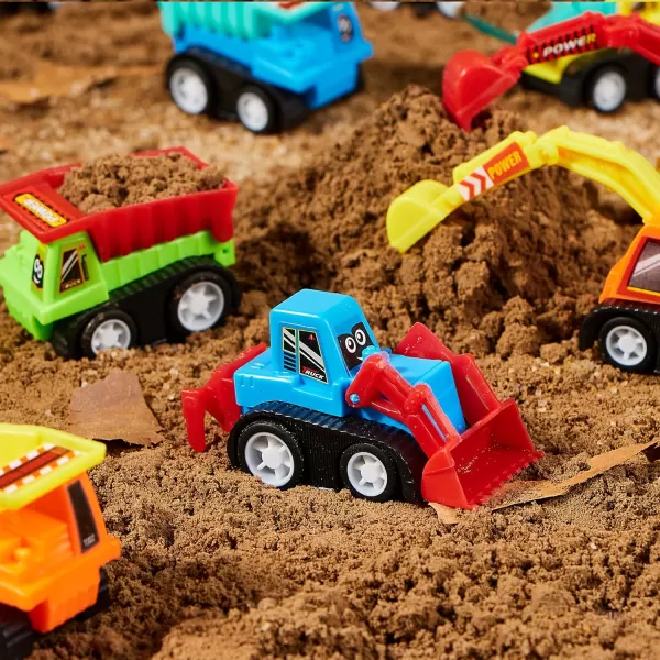 JOYIN 12Piece Mini Construction Car Set Plastic Unisex NonRiding Toy Vehicle Perfect for Imaginative Play and Parties
