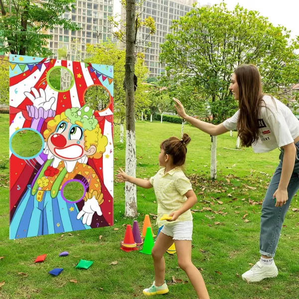 JOYIN 31PCS 3 in 1 Carnival Games Easter Ring Toss Yard Game Set Bean Bags Cones  Outdoor Toys for Toddlers ampamp Kids Childrens Indoor Play Family Fun Games Kids Party Cornhole Set Lawn Games
