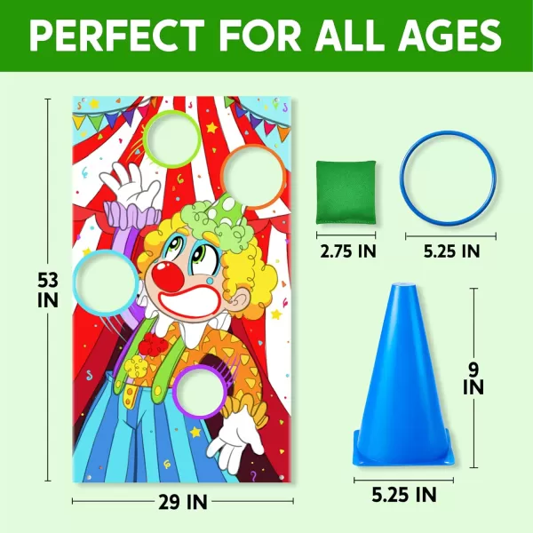 JOYIN 31PCS 3 in 1 Carnival Games Easter Ring Toss Yard Game Set Bean Bags Cones  Outdoor Toys for Toddlers ampamp Kids Childrens Indoor Play Family Fun Games Kids Party Cornhole Set Lawn Games