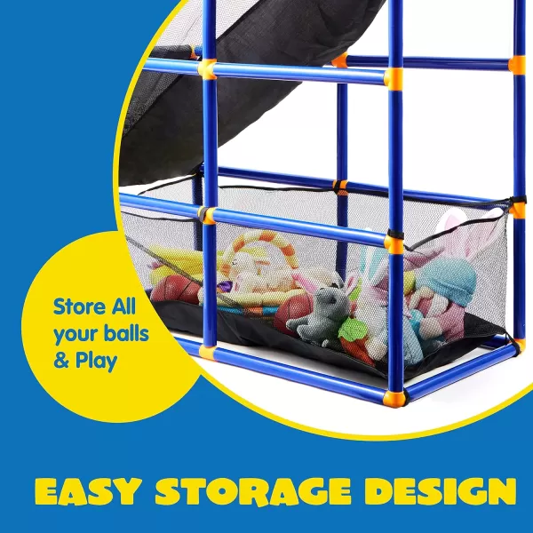 JOYIN Arcade Basketball Game Set with 4 Balls and Hoop for Kids 3 to 12 Years Old Indoor Outdoor Sport Play  Easy Set Up  Air Pump Included  Ideal for Competition