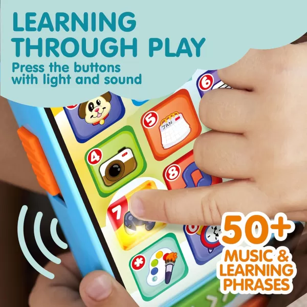 JOYIN Baby Toys 612 Months  Cell Phone with 4 Game Modes ampamp 50 Music and Learning Phrases Educational Toys for Toddlers 13 Kids Pretend Play Phone Birthday Gifts for Girls Boys Age 1 2 3 Year Old