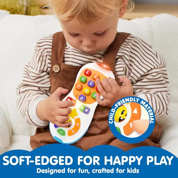 JOYIN Baby Toys 612 Months  TV Remote Control Toy with 40 Music and Learning Phrases ampamp Volume Control Fun Toddler Learning Gifts for 1 2 3 Year Old Girls Boys Toys