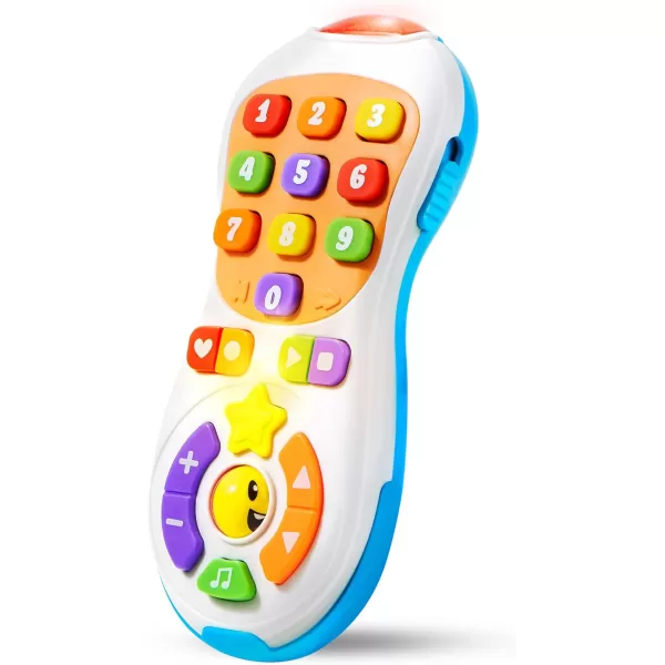 JOYIN Baby Toys 612 Months  TV Remote Control Toy with 40 Music and Learning Phrases ampamp Volume Control Fun Toddler Learning Gifts for 1 2 3 Year Old Girls Boys Toys