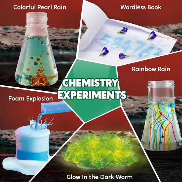 Klever Kits Amazing Science Kits 85 Experiments Educational Toys STEM Activities with Erupting Volcano and Growing Crystal Tree for Kids Aged 6 7 8