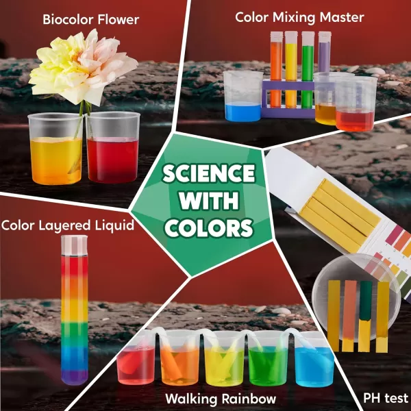 Klever Kits Amazing Science Kits 85 Experiments Educational Toys STEM Activities with Erupting Volcano and Growing Crystal Tree for Kids Aged 6 7 8