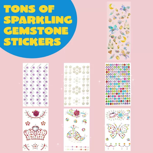 Klever Kits Decorate Your Own Baseball Cap with 7 Sheets Gems Stickers Art ampamp Crafts Kit for Kids Fun Creative DIY Toys for Kids Girls