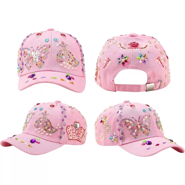 Klever Kits Decorate Your Own Baseball Cap with 7 Sheets Gems Stickers Art ampamp Crafts Kit for Kids Fun Creative DIY Toys for Kids Girls