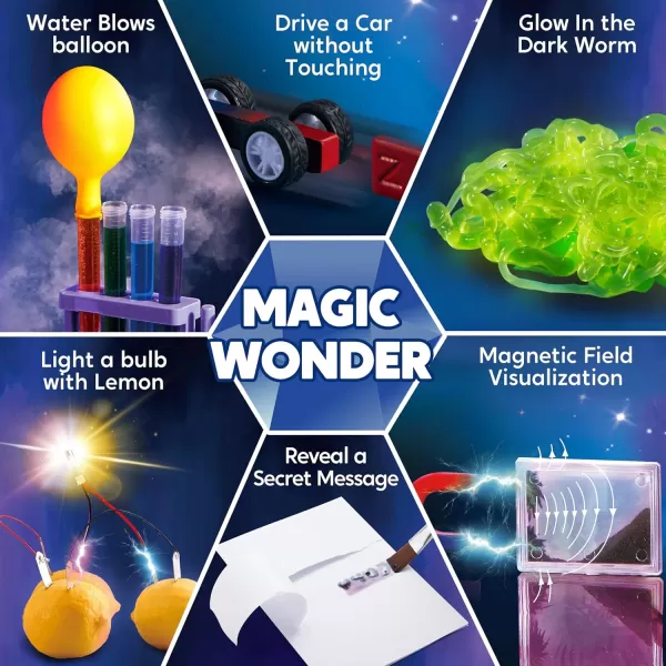Klever Kits Jumbo Science Kits 130 Experiments Educational Toys STEM Activities with Growing Crystal Tree Fruit Circuits and Chemistry Set Christmas Birthday Gifts for Kids