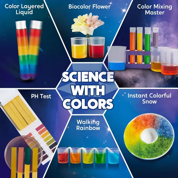 Klever Kits Jumbo Science Kits 130 Experiments Educational Toys STEM Activities with Growing Crystal Tree Fruit Circuits and Chemistry Set Christmas Birthday Gifts for Kids