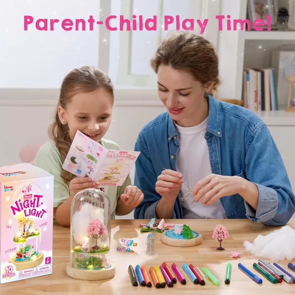 Make Your Own Unicorn Night Light  Birthday Crafts Gifts for Girls Kids Unicorns Terrarium Kit for Kids 3in1 Unicorn Toys Presents Arts and Crafts for Kids Age 6 7 812 Year Old Girl