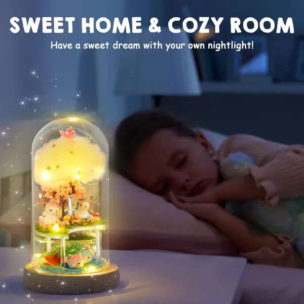 Make Your Own Unicorn Night Light  Birthday Crafts Gifts for Girls Kids Unicorns Terrarium Kit for Kids 3in1 Unicorn Toys Presents Arts and Crafts for Kids Age 6 7 812 Year Old Girl