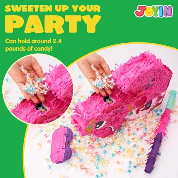 Mermaid Tail Pinata with Plastic Bat and Paper Blindfold for Fun Fiesta Taco Party Supplies Photo Props Mexican Theme Decoration Carnivals Festivals Girl Kids Birthday Parties 13W x 16H xDinosaur Girl
