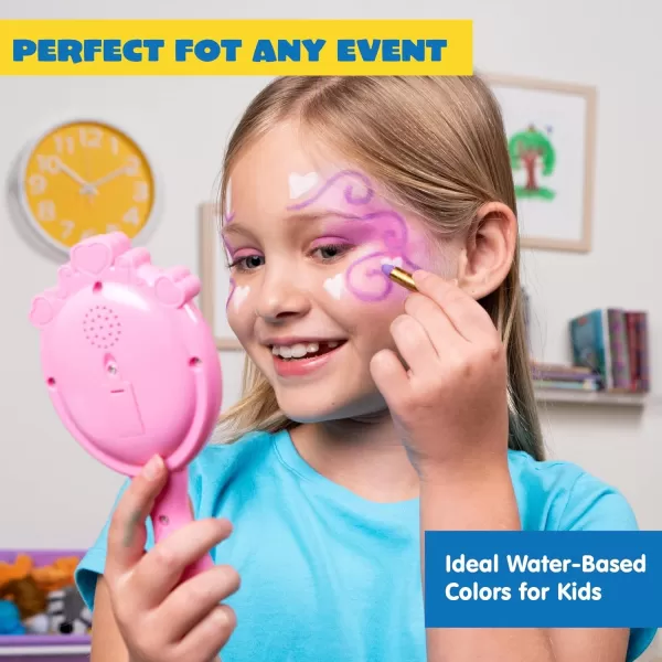 JOYIN 24 Colors Face Paint Safe ampamp NonToxic Face and Body Crayons Large Size 3 inch Ultimate Party Pack Including 6 Metallic Colors for Birthday Toy Makeup Party Suppiles Gifts for Kids Girls Boys