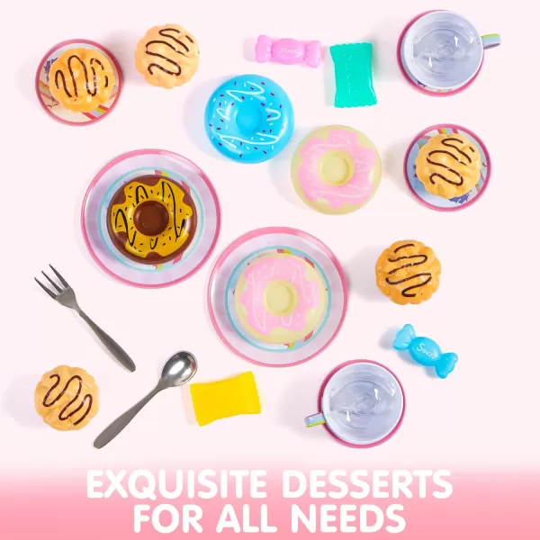 JOYIN 35Pcs Unicorn Tea Party Set for Little Girls Pretend Tin Teapot Set Princess Tea Time Play Kitchen Toy with Dessert Doughnut Carrying Case for Birthday Easter Gifts Kids Toddlers Age 3 4 5 6Unicorn Tin Teapot Set