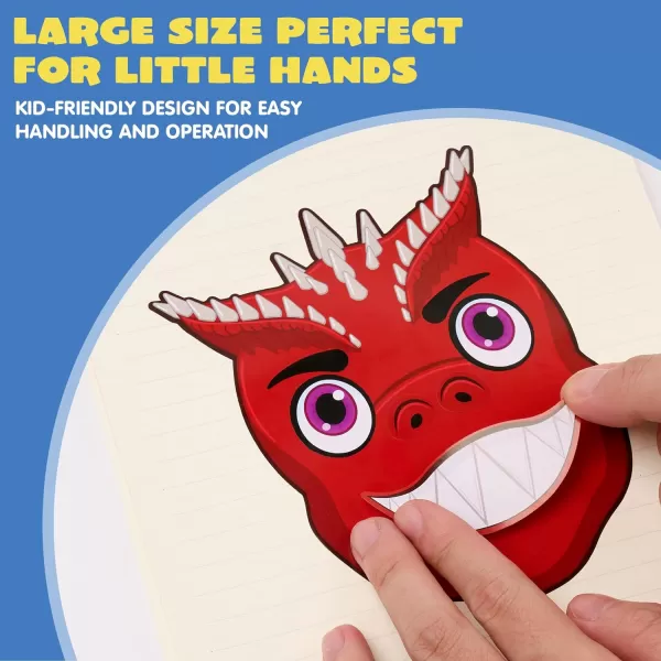 JOYIN 36 PCS 9quotx6quot Make a face Stickers for Kids Make Your Own Animal Mix and Match Sticker Sheets with Safaris Sea and Fantasy Animals Kids Crafts Party Favors Goodie Bags Stuffers for KidsDinosaur Animals