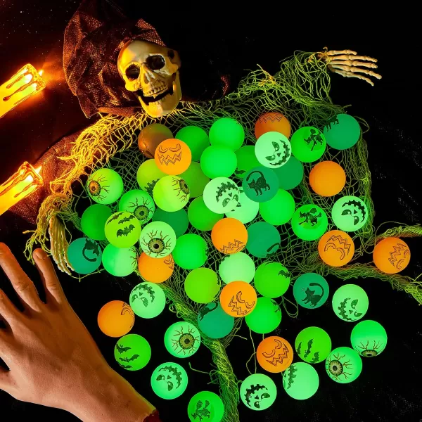 JOYIN 72 PCS Halloween Bouncy Balls Glow in The Dark Bouncing Balls Eyeballs for Halloween Party Favors Decorations Halloween Goodie Bag fillers Trick or Treating School Classroom Game Prizes