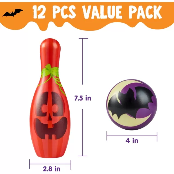 JOYIN Halloween Foam Bowling Set for Kids Toys Party Supplies GetTogether Party Game Day Events Indoor Outdoor Party Birthday Parties