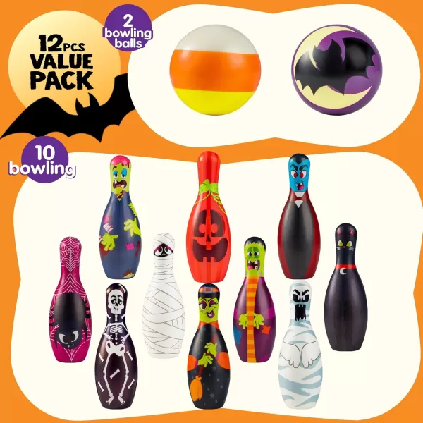 JOYIN Halloween Foam Bowling Set for Kids Toys Party Supplies GetTogether Party Game Day Events Indoor Outdoor Party Birthday Parties