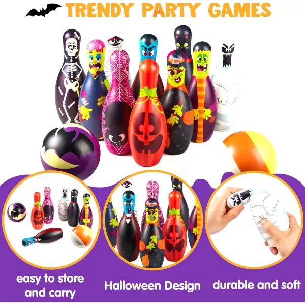 JOYIN Halloween Foam Bowling Set for Kids Toys Party Supplies GetTogether Party Game Day Events Indoor Outdoor Party Birthday Parties