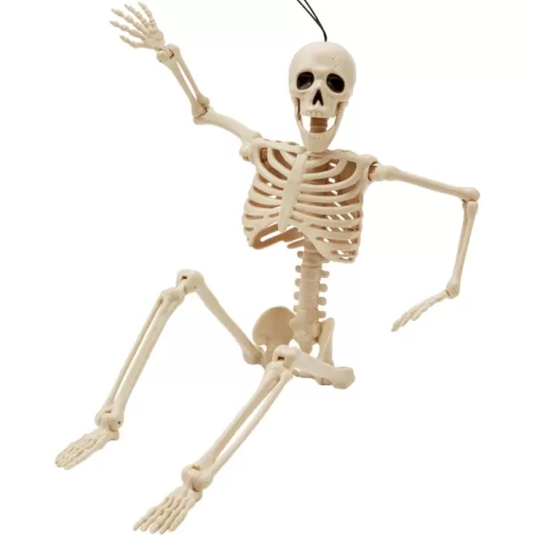 JOYIN 3 PCS 16 Inches Halloween Hanging Skeletons Full Body Posable Joints Movable Plastic Bones for Halloween Party Outdoor Indoor Decor Yard Patio Lawn Garden Props Decorations24 inches