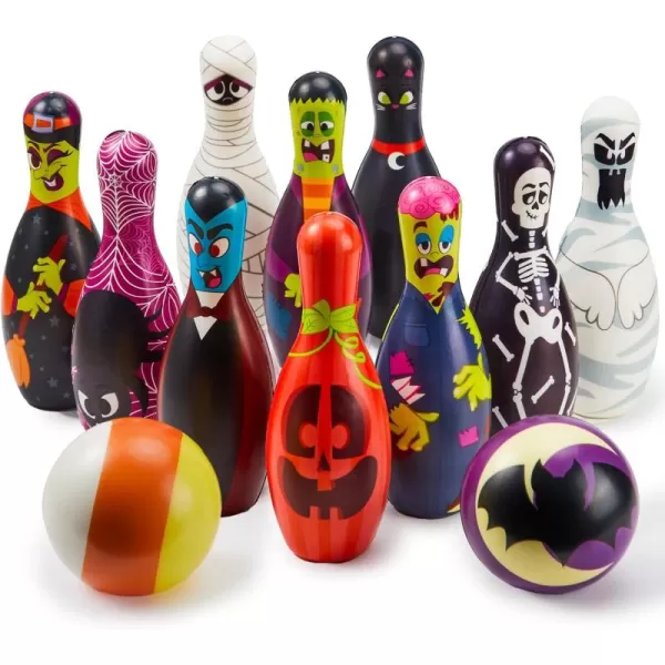 JOYIN Halloween Foam Bowling Set for Kids Toys Party Supplies GetTogether Party Game Day Events Indoor Outdoor Party Birthday Parties