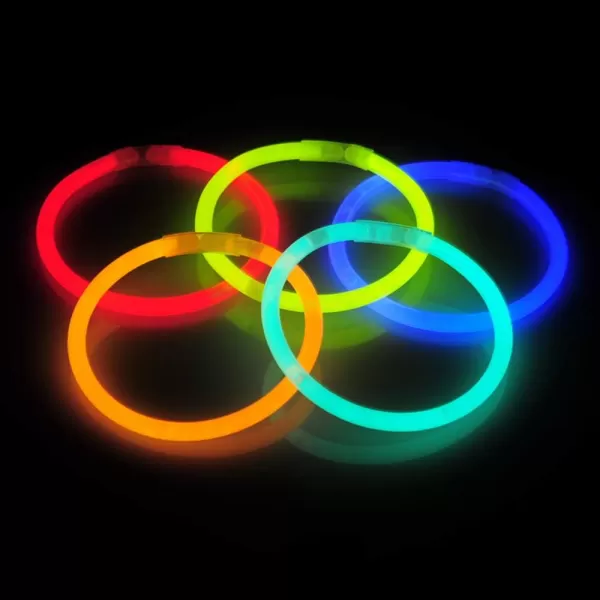 JOYIN 144 Pcs Glow Sticks Bulk 8quot Bracelets Necklaces Glow in the Dark Neon Easter FootballHalloween Party Supplies Pack