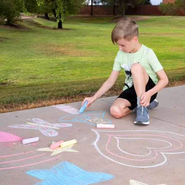 JOYIN 180 PCS Washable Sidewalk Chalks Set in 20 Colors NonToxic Jumbo Chalk for Outdoor Art Play Painting on Chalkboard Blackboard and Playground