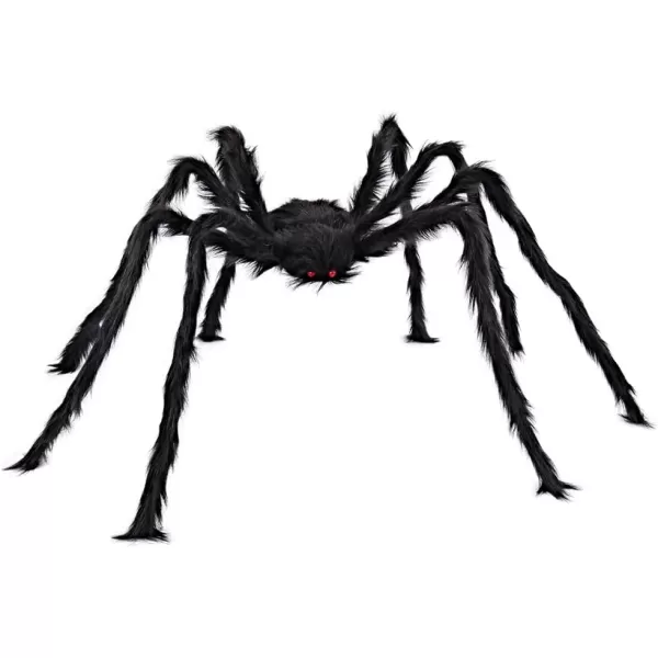 JOYIN 5 Ft Halloween Outdoor Decorations Giant Spider Large Hairy Spider Halloween Decor Outside Huge Fake Spider Props for Yard Lawn Haunted Houses Decoration BrownBlack