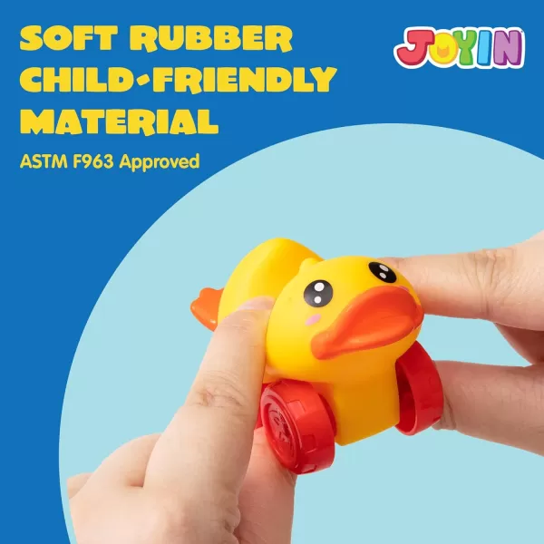 JOYIN Animal Cars Soft Rubber Car Set Toy Baby Mini Toy Vehicles Bath Toy Car for Boys and Girls Babies Christmas Birthday Gift Summer Beach and Pool Activity Party Favors for KidsAnimals