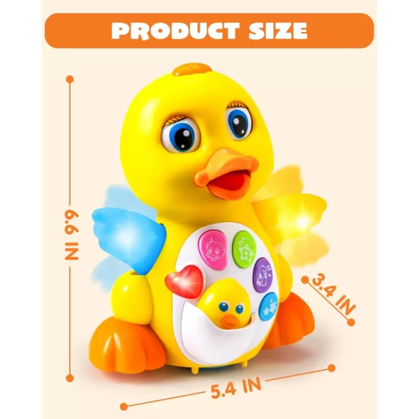 JOYIN Baby Toys Duck Infant Musical Toys 18 Months Tummy Time Toys with Music ampamp Lights Light Up Learning Toys Dancing Crawling Baby Toy Baby Easter Basket Stuffers Gifts