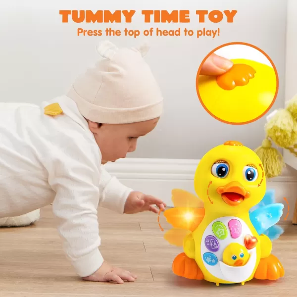 JOYIN Baby Toys Duck Infant Musical Toys 18 Months Tummy Time Toys with Music ampamp Lights Light Up Learning Toys Dancing Crawling Baby Toy Baby Easter Basket Stuffers Gifts
