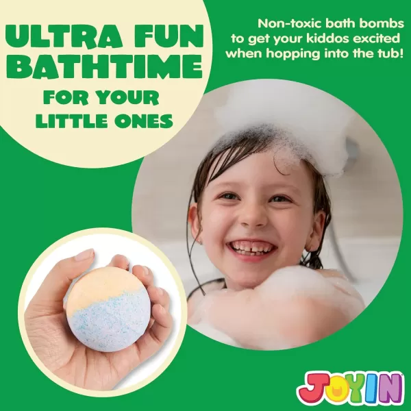 JOYIN Bath Bombs for Kids with Mochi Squishy Toy 12 Pack Bubble Bath Bombs with Surprise Toy Inside Natural Essential Oil SPA Bath Fizzies Set Party Favors for Boys Girls Birthday GiftsMochi Squishy Bath Bombs