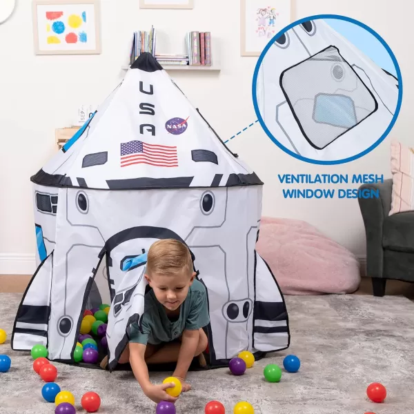 JOYIN Dinosaur Play Tent for Kids Pop Up Play Tent for Boys ampamp Girls Kids Indoor Outdoor Dinosaur Playhouse Tent Set for Toddlers BirthdayRocket Tent