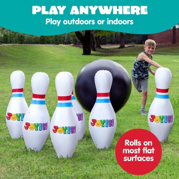JOYIN Giant Inflatable Bowling Set for Kids and Adults Christmas Birthday Party Games Kids Education Motor Skills ToysClassic bowling