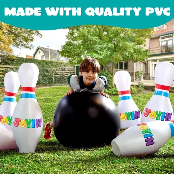 JOYIN Giant Inflatable Bowling Set for Kids and Adults Christmas Birthday Party Games Kids Education Motor Skills ToysClassic bowling