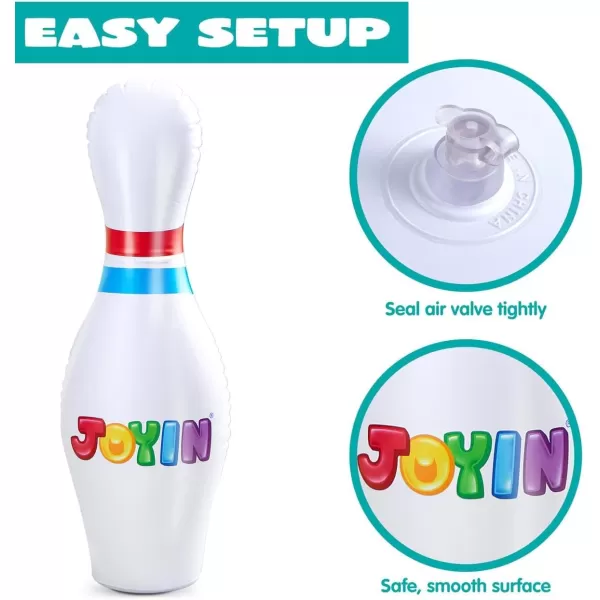 JOYIN Giant Inflatable Bowling Set for Kids and Adults Christmas Birthday Party Games Kids Education Motor Skills ToysClassic bowling