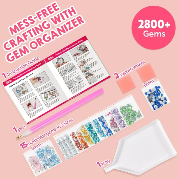Klever Kits 16 Projects Gem Art Kids Diamond Gem Painting Kit with 5D Gem Arts and Crafts for Girls Ages 612 Gem Craft Activities Kits Premium Art Gift Ideas for Girls Crafts Ages 6 7 8